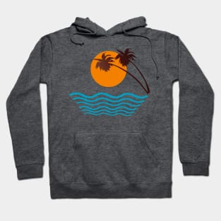 Beach landscape Hoodie